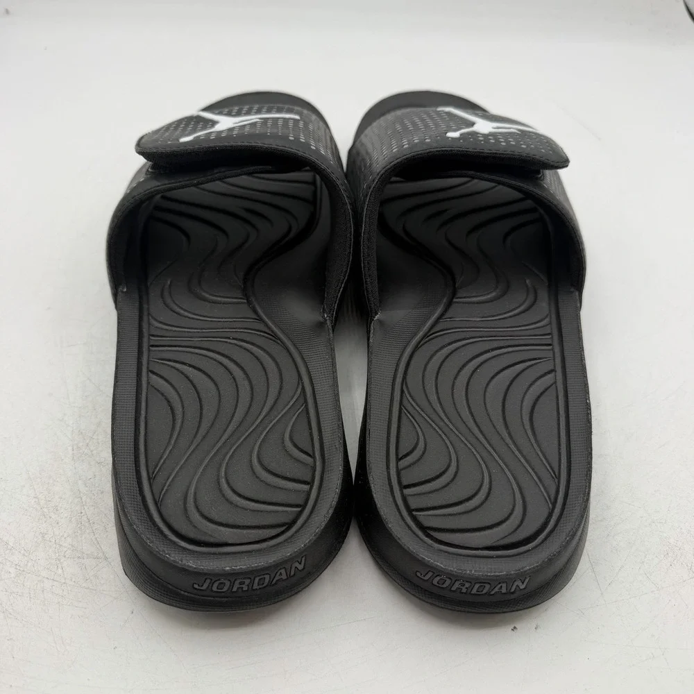 Nike Air Jordan Hydro 5 Slides Sandals Mens Sz 9 Black/White Slip On 820257-010